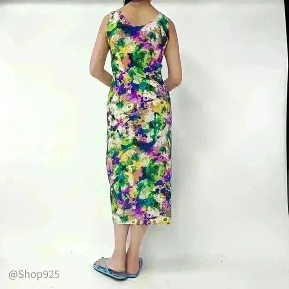 Floral Print Stretch Dress - Picture 3 of 5